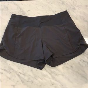EUC Lululemon black Real Quick shorts size 10